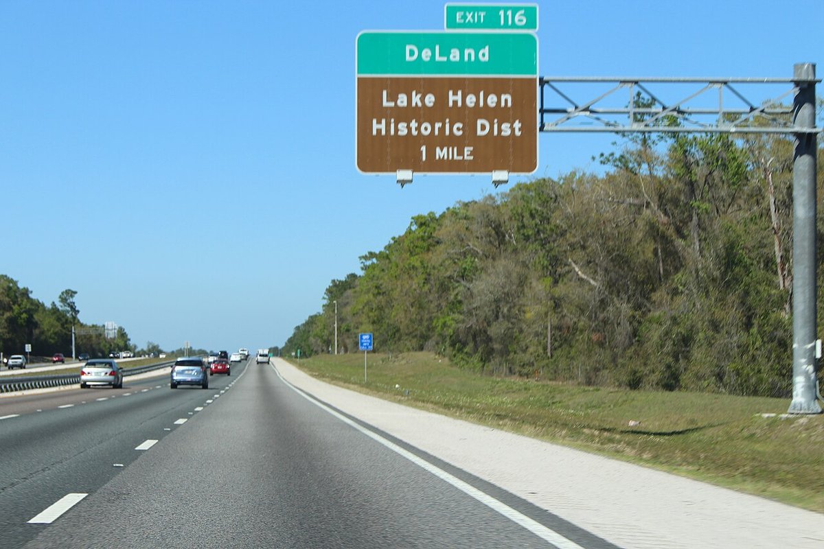 Lake Helen, FL - File:Florida I4eb Exit 116 1 mile.jpg - Wikimedia Commons